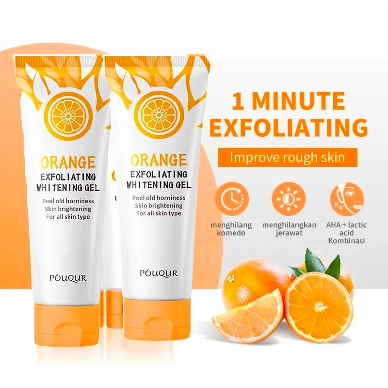 Revitalize Your Skin with Our Orange Exfoliating Gel - Gentle Peeling & Brightening Moisturizer for a Radiant Glow