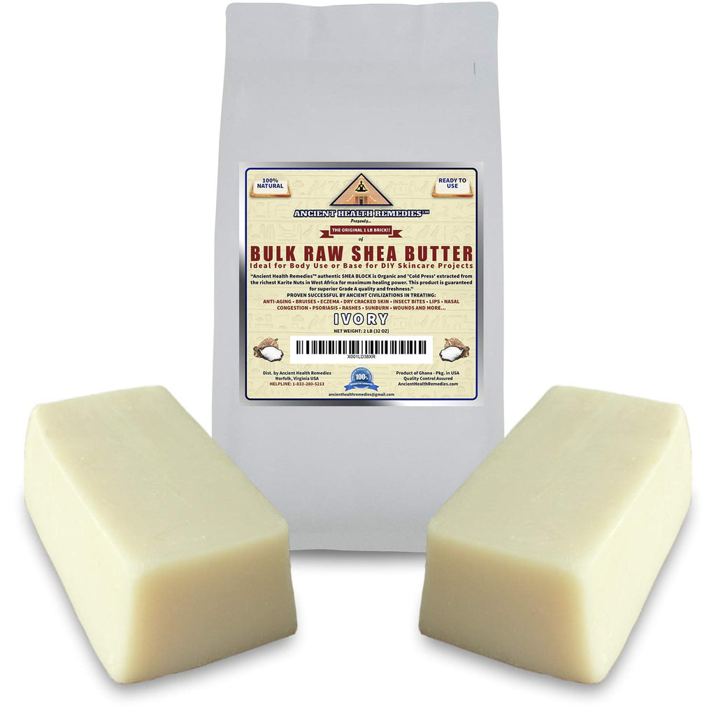 Experience the Power of Organic Unrefined Raw African Ivory White Shea Butter Blocks – Grade A for Anti-Aging and Dry Skin, Perfect for DIY Beauty Creations!