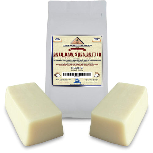 Experience the Power of Organic Unrefined Raw African Ivory White Shea Butter Blocks – Grade A for Anti-Aging and Dry Skin, Perfect for DIY Beauty Creations!