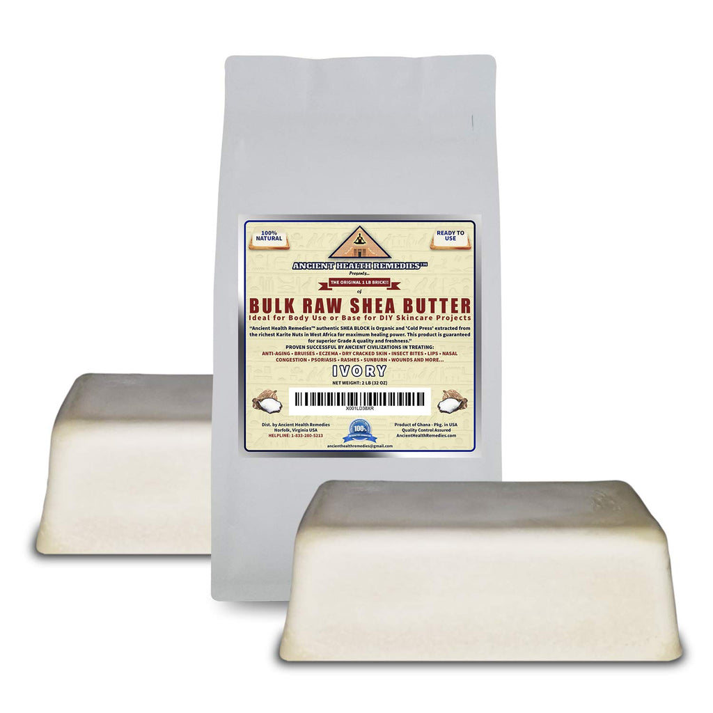 Experience the Power of Organic Unrefined Raw African Ivory White Shea Butter Blocks – Grade A for Anti-Aging and Dry Skin, Perfect for DIY Beauty Creations!