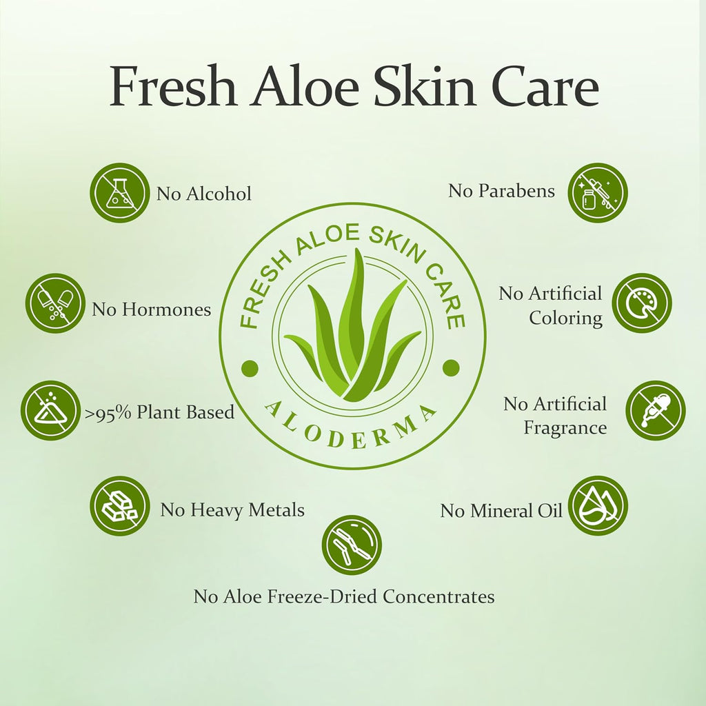 Revitalize Your Skin with 96% Pure Organic Aloe Vera Gel - Soothing Hydration for Face, Scalp, & Hair - 7.05 Oz
