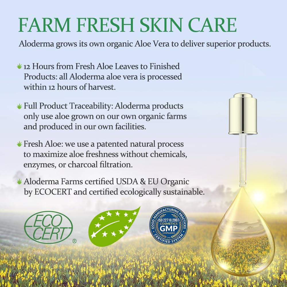 Revitalize Your Skin with 96% Pure Organic Aloe Vera Gel - Soothing Hydration for Face, Scalp, & Hair - 7.05 Oz