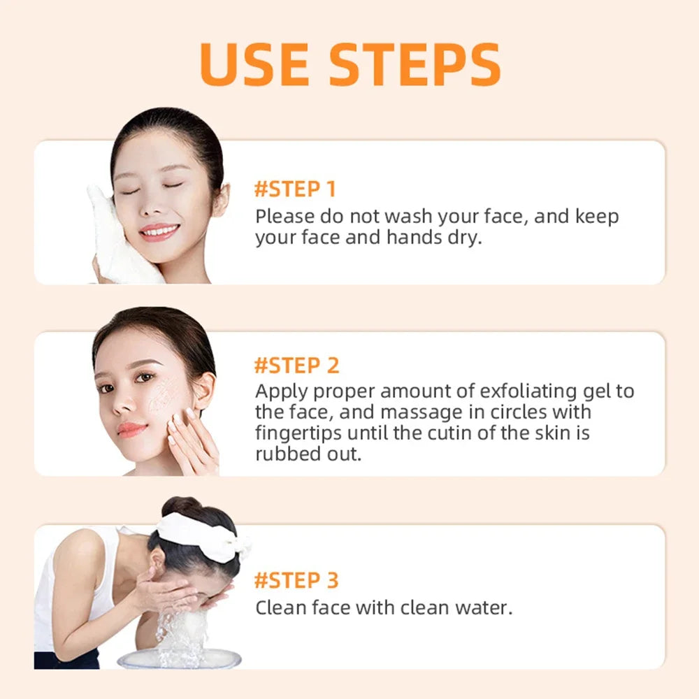 Revitalize Your Skin with Our Orange Exfoliating Gel - Gentle Peeling & Brightening Moisturizer for a Radiant Glow