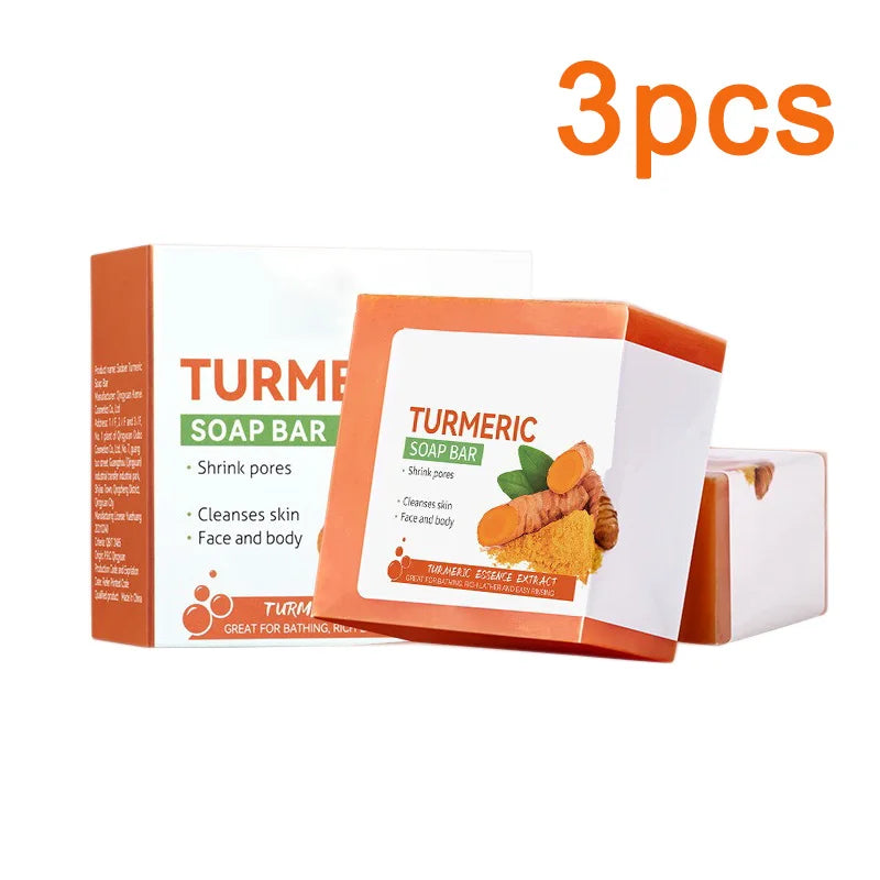 Revitalize Your Skin with Handmade Turmeric Soap - Brightening Cleanser for Body and Face, Perfect for Lightening Dark Underarms and Legs