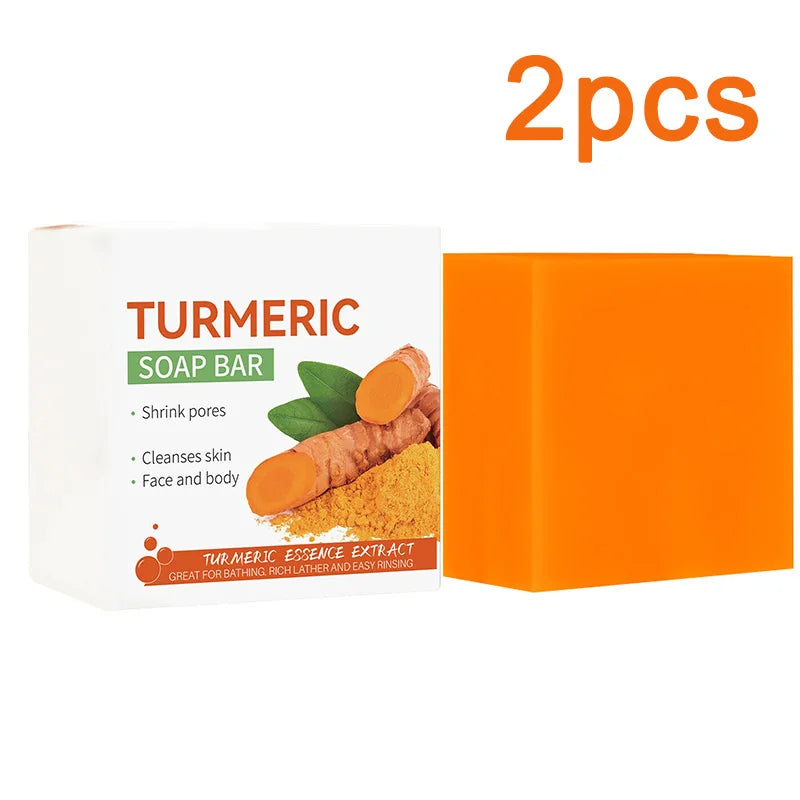 Revitalize Your Skin with Handmade Turmeric Soap - Brightening Cleanser for Body and Face, Perfect for Lightening Dark Underarms and Legs