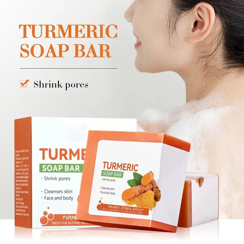 Revitalize Your Skin with Handmade Turmeric Soap - Brightening Cleanser for Body and Face, Perfect for Lightening Dark Underarms and Legs