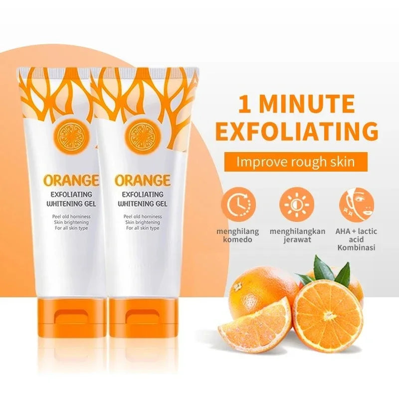 Revitalize Your Skin with Our Orange Exfoliating Gel - Gentle Peeling & Brightening Moisturizer for a Radiant Glow