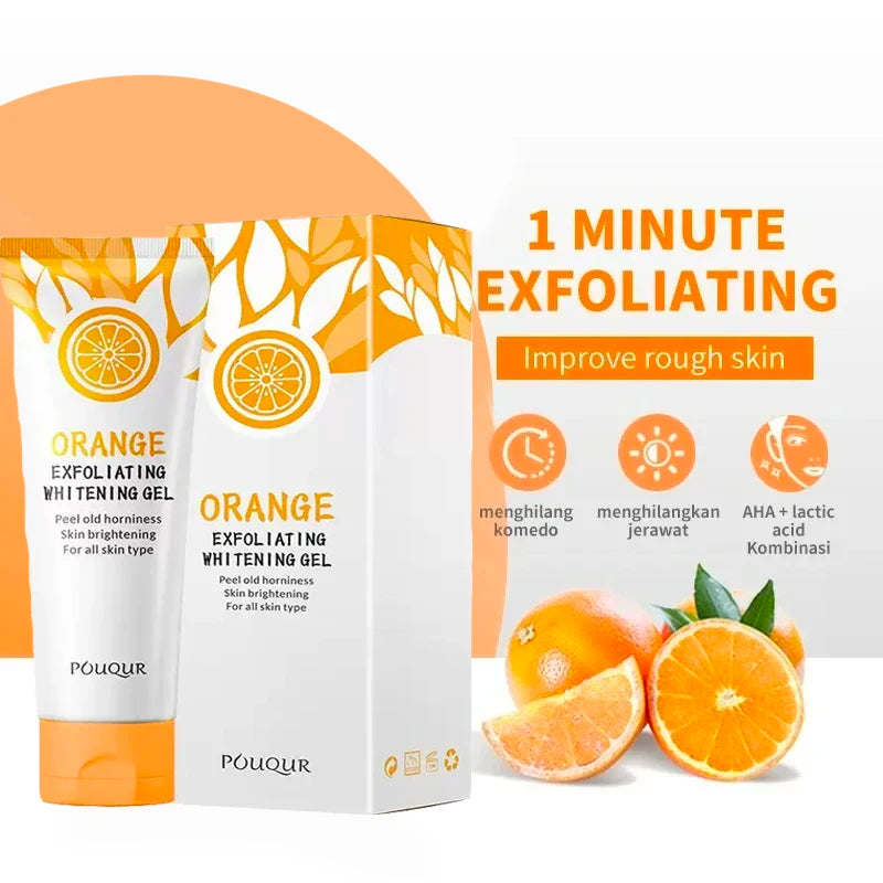 Revitalize Your Skin with Our Orange Exfoliating Gel - Gentle Peeling & Brightening Moisturizer for a Radiant Glow